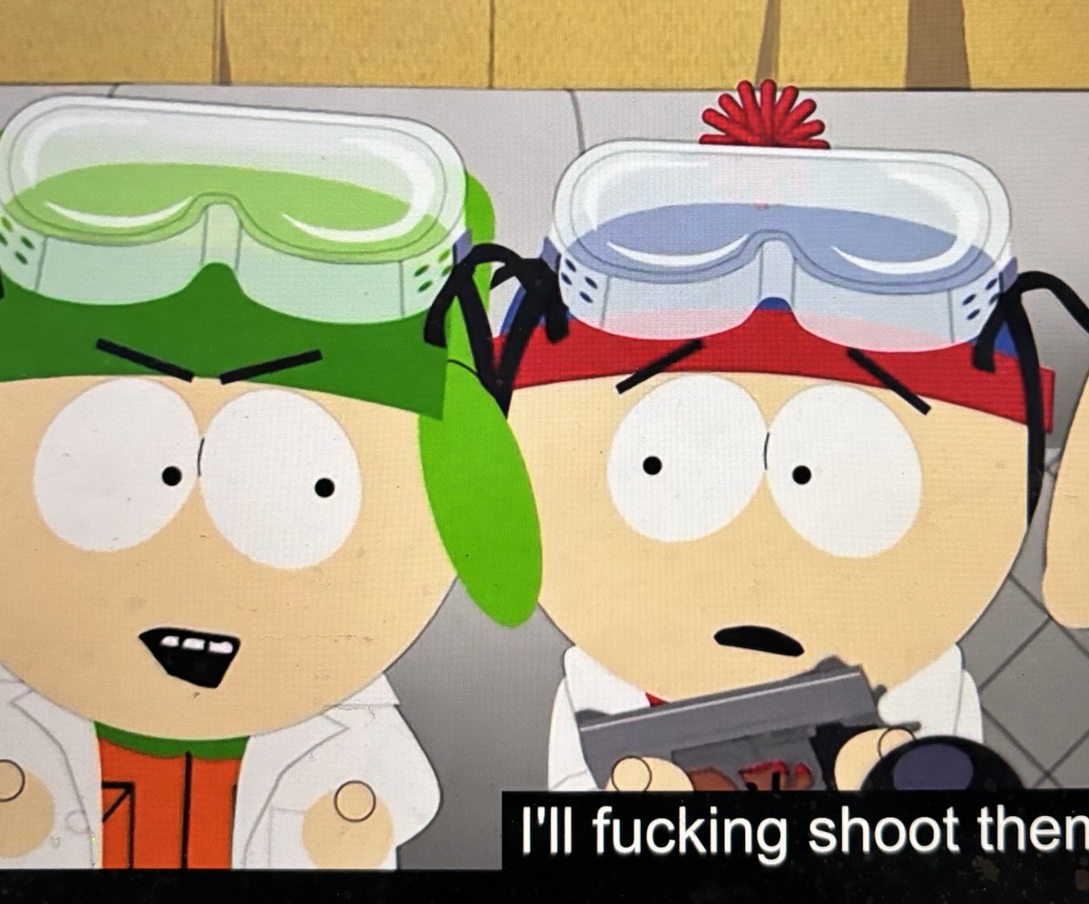 agitatedapple's tweet photo. KYLE WENT FUCKING FERAL IM SCREAMING MY SON I LOVE HIM #spspoilers #southpark #kylebroflovski https://t.co/PSoBfLyHxH