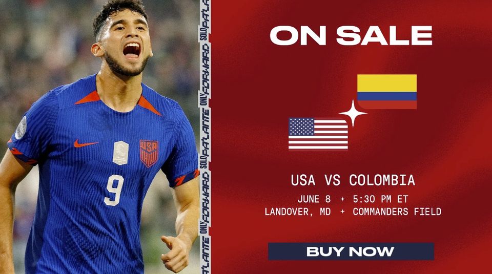 MSI Soccer Exclusive Offer! 
Catch the US Men’s National Team vs. Colombia at Commanders Field on June 8, 2024 at 5:30 PM!
Don’t miss out on this epic match!

🎟️Grab your discounted tickets now!
pa.exchange/.../05d0fb32-0…