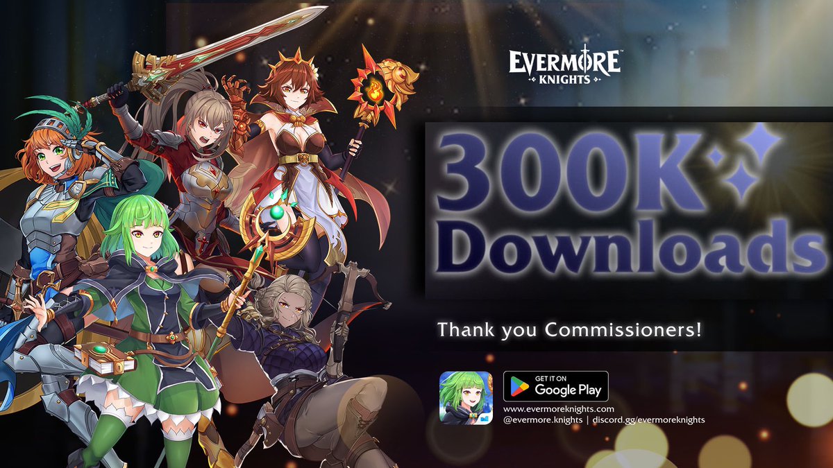 𝐖𝐞 𝐚𝐫𝐞 𝐭𝐡𝐫𝐢𝐥𝐥𝐞𝐝 𝐭𝐨 𝐚𝐧𝐧𝐨𝐮𝐧𝐜𝐞 𝐭𝐡𝐚𝐭 $CREO 𝐟𝐥𝐚𝐠𝐬𝐡𝐢𝐩 𝐠𝐚𝐦𝐞  <a href="/EvermoreKnights/">Evermore Knights</a> 𝐡𝐚𝐯𝐞 𝐫𝐞𝐚𝐜𝐡𝐞𝐝 𝟑𝟎𝟎𝐊 𝐝𝐨𝐰𝐧𝐥𝐨𝐚𝐝𝐬 𝐨𝐧 𝐀𝐩𝐩𝐬 𝐒𝐭𝐨𝐫𝐞!!

This incredible milestone wouldn't have been possible without the support and dedication