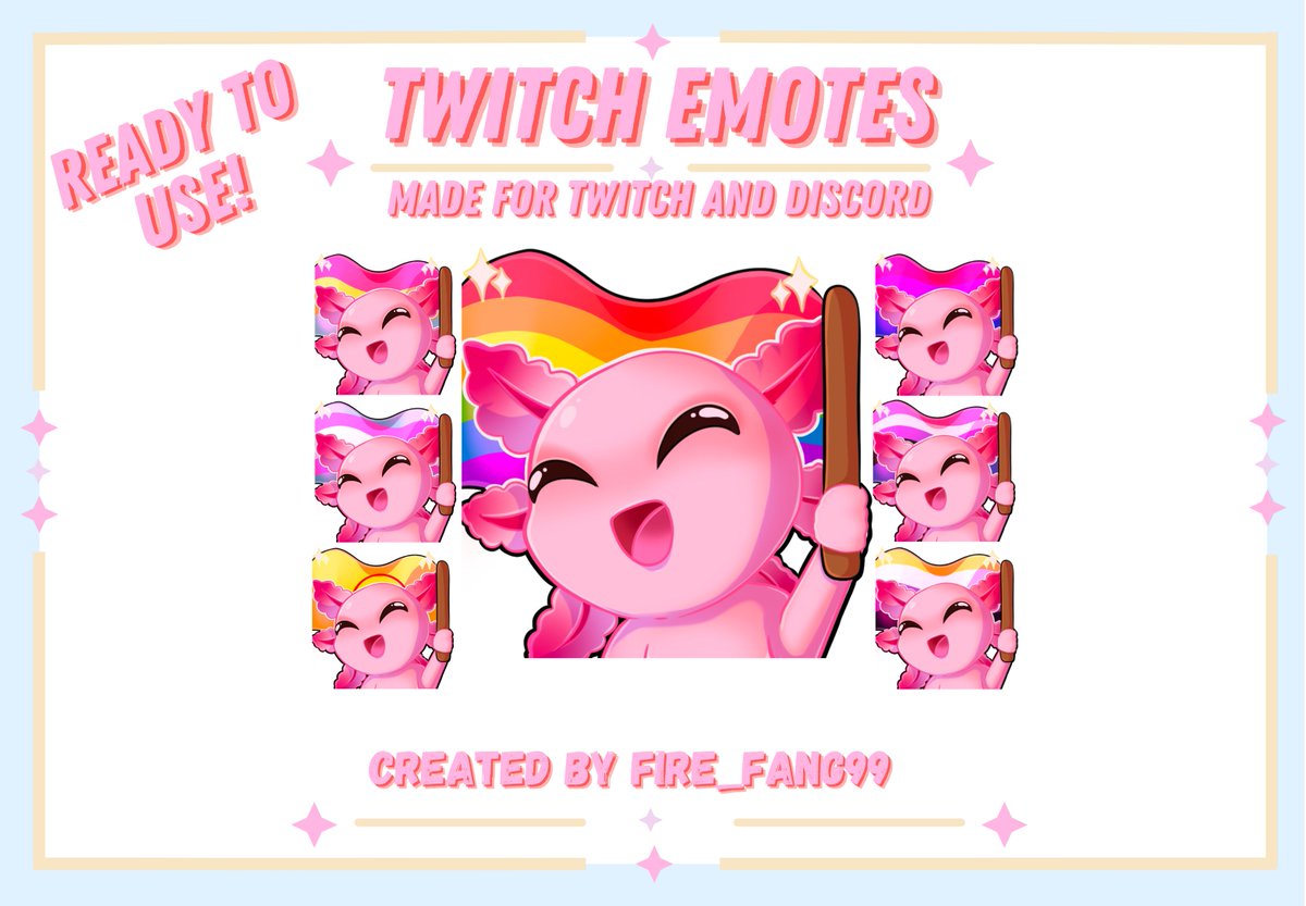 x_Queenfire_X's tweet photo. This weeks FREEE emote is up for grabs!!  (theres actually 7 you can use) 

--> https://t.co/h3V2mnz6wL

#pride #emoteartist #comissions #freeart https://t.co/zH62CcE2Dj