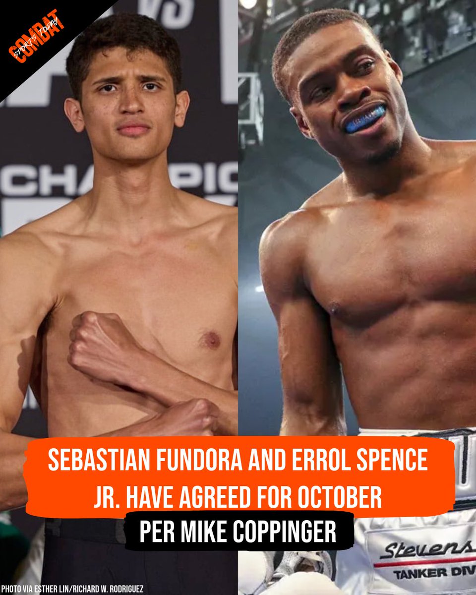 Sebastian Fundora vs. Errol Spence Jr. for the WBC Junior Middleweight Championship in October 🥊 Fight will be in Dallas, Texas. (per: @MikeCoppinger)