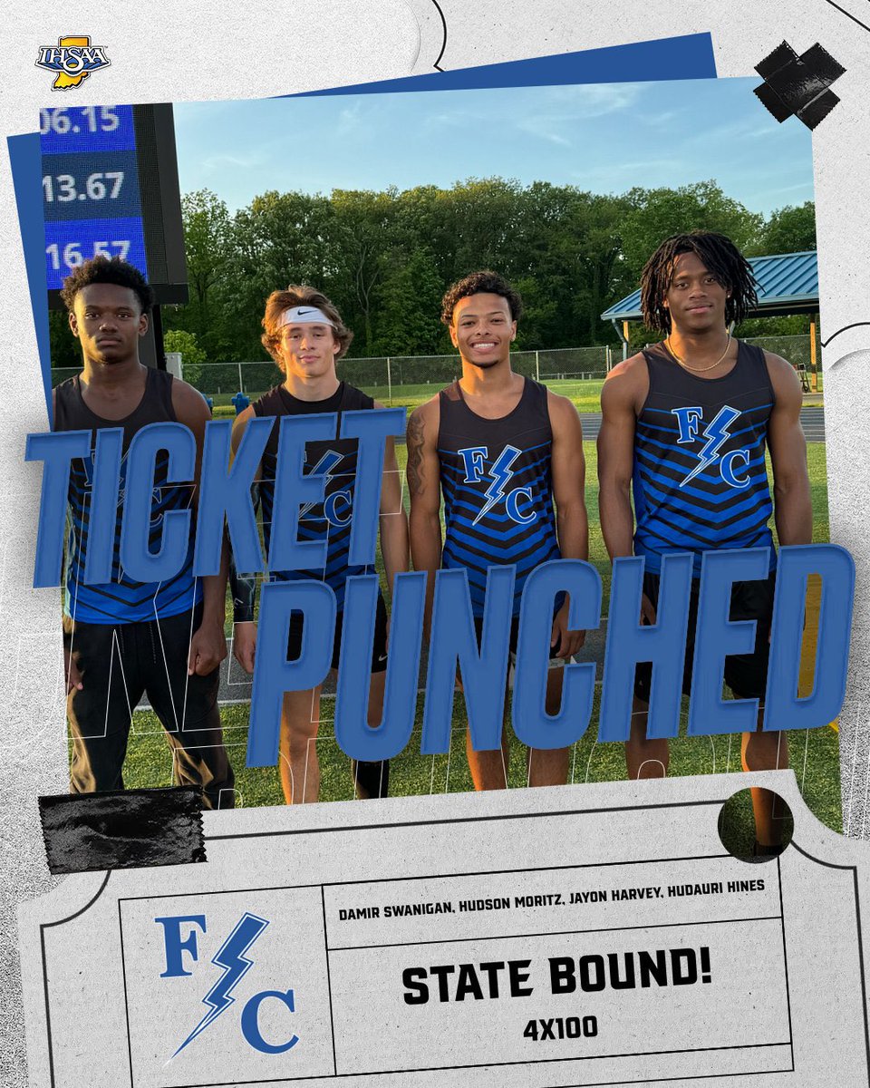 Congratulations to the 4x100 for punching their 🎟️ to the State Meet! #WeAreFlashes ⚡️