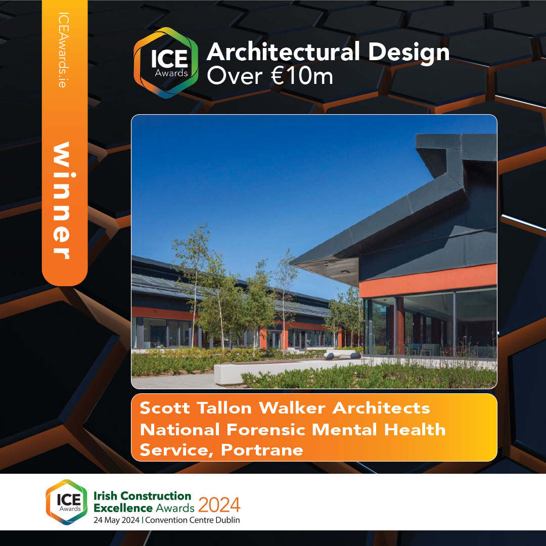 Congratulations to the Winner of Architectural Design Excellence – Over €10m National Forensic Mental Health Service,   Portrane - Scott Tallon Walker Architects

#ICEAwards #ConstructionExcellence #construction #loveconstruction