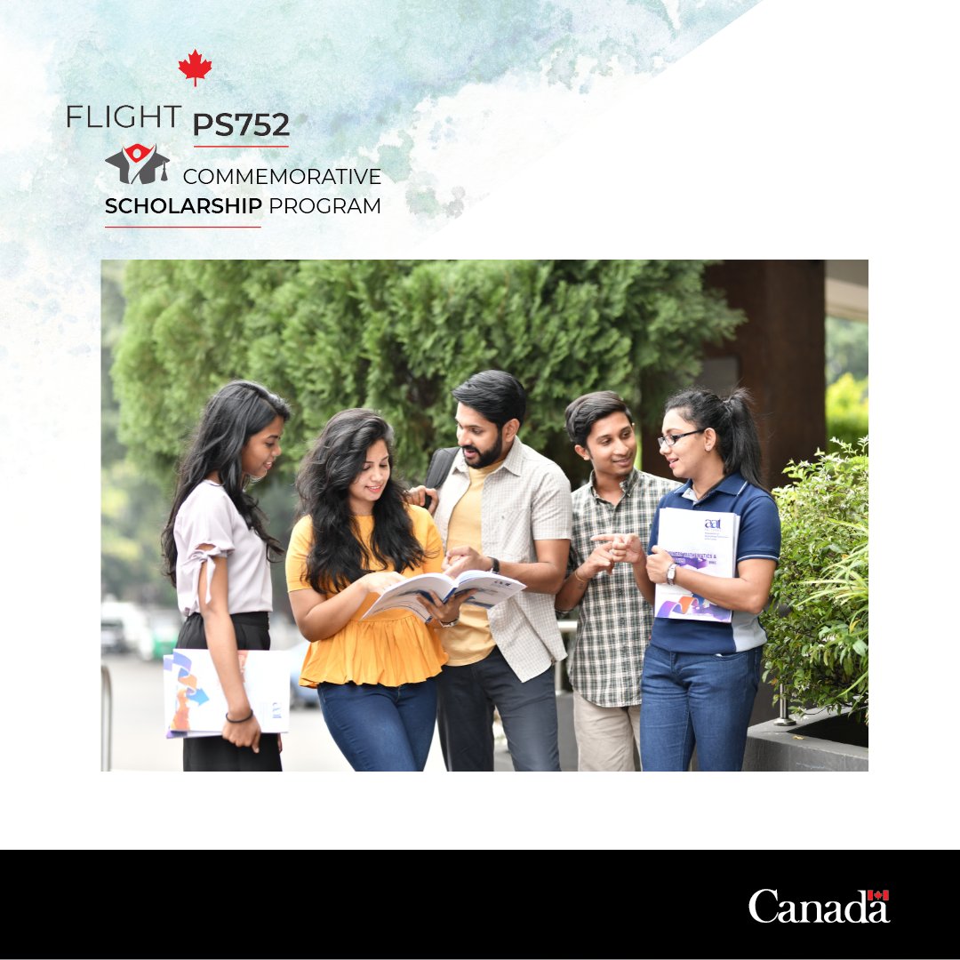 One week left to apply to the Flight #PS752 Commemorative Scholarship Program. Don't miss your chance! Find out more and learn how you can apply by May 31: international.gc.ca/world-monde/is… #StudyInCanada #CanadianScholarship