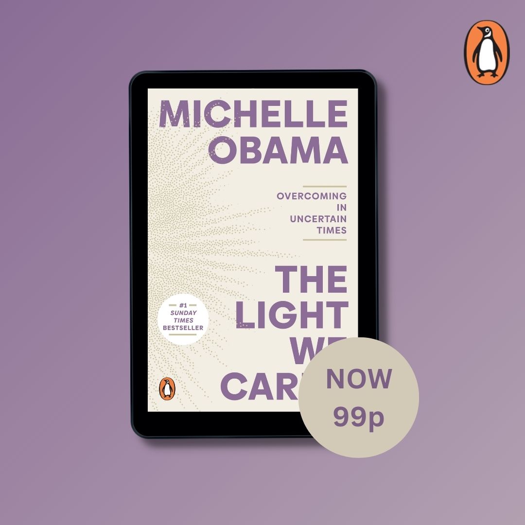 In her bestselling memoir, The Light We Carry, @MichelleObama shares practical wisdom and insightful reflections on how to stay hopeful in a turbulent world. 99p in ebook for today only! amzn.to/3UYn7fM