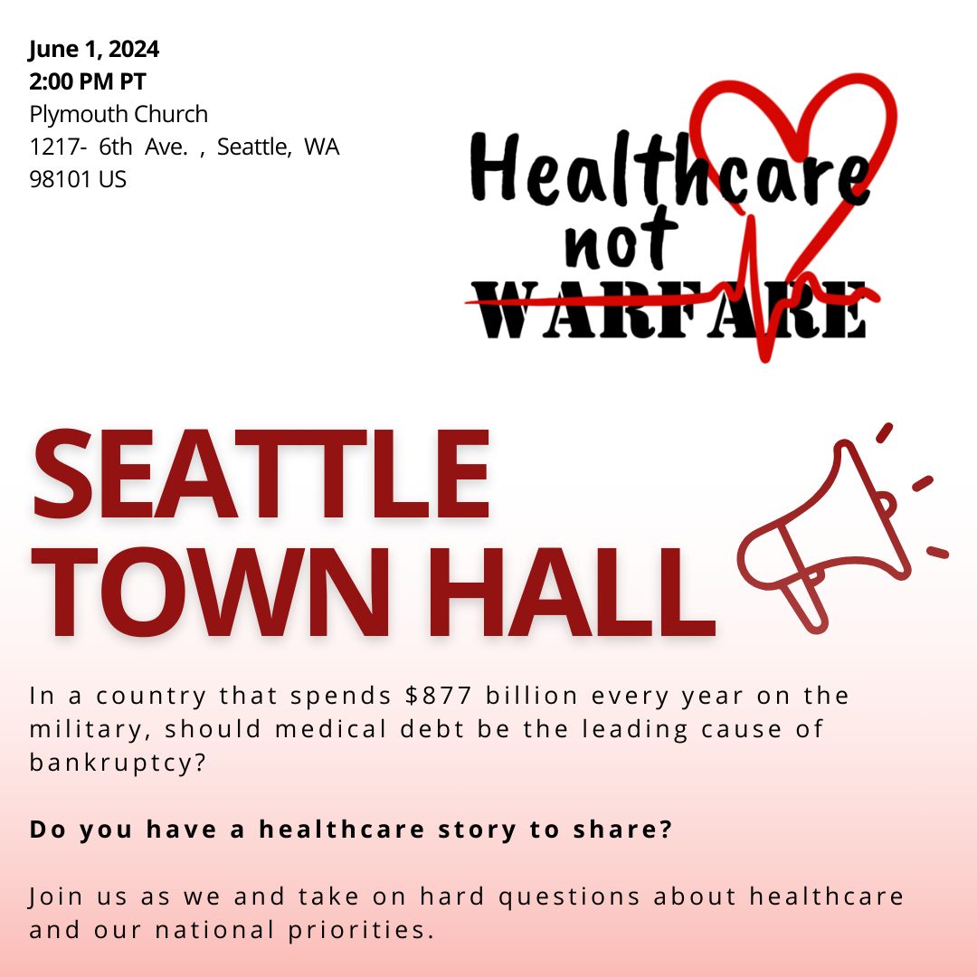 Attn: Seattle area, don’t miss out on this event! Join us for a (much needed) conversation about healthcare ✊🏽 #healthcare #townhall #medicine #seattle #seattlelife #1u @psr_washington