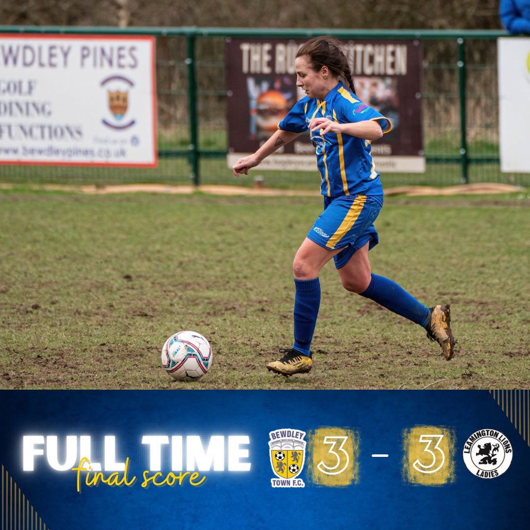 👇 𝔽𝕦𝕝𝕝 𝕥𝕚𝕞𝕖 𝕣𝕖𝕤𝕦𝕝𝕥

Bewdley Town 3️⃣ - 3️⃣ Leamington Lions

What a performance on Wednesday! Coming back from 3-1 down with just 10 players!

Chelsea Mudge [3] 🤝 Bespoke Property Solutions

#UpTheRiverside 🛶