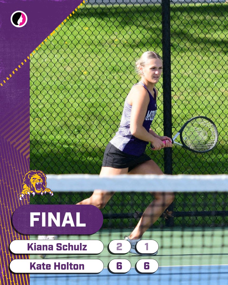 Kiana Schulz falls to the #2 seed from Columbus Catholic and now will play Isabel Tobin from CR Xavier in the consolation side this afternoon. #Monarchs #kdsnsports