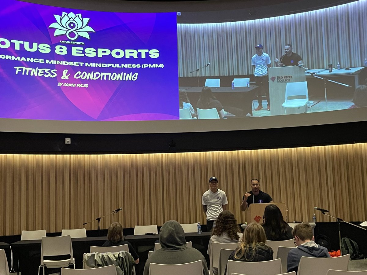 Our Scholastic Esports Expo is not just about gaming. @Lotus8Esports is in the house talking about fitness and conditioning to maximize competitive play in #esportsEDU #MSEA_gg