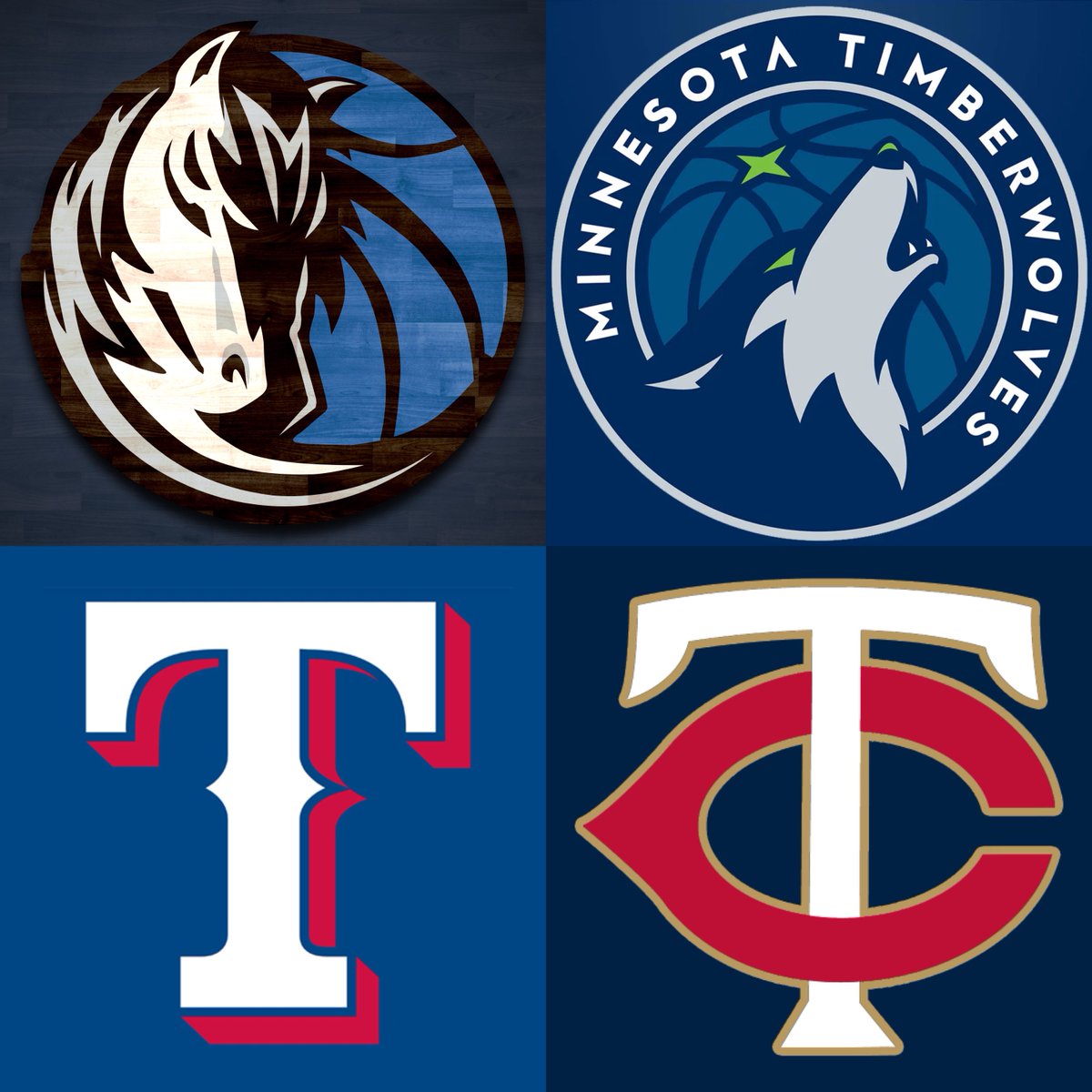 THIS IS COOL:

BOTH THE @dallasmavs & @Rangers ARE IN MINNESOTA TO TAKE ON THE @Timberwolves & @Twins 

BOTH TEAMS ARE IN MINNESOTA AT THE SAME TIME & ARE LITERALLY PLAYING “RIGHT NEXT TO EACH OTHER”