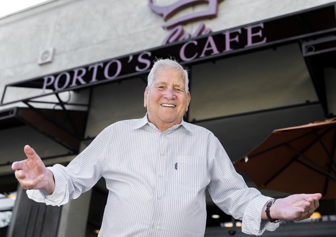 RIP Porto’s Bakery founder Raul Porto Sr. at age 92. A Los Angeles icon. 😭 #RIPRaulPorto #Portos