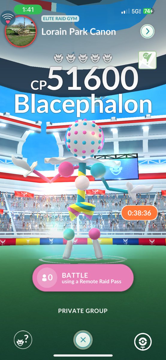 Blacephalon raid
I will send out invites in groups of 5
Post code &amp; be ready