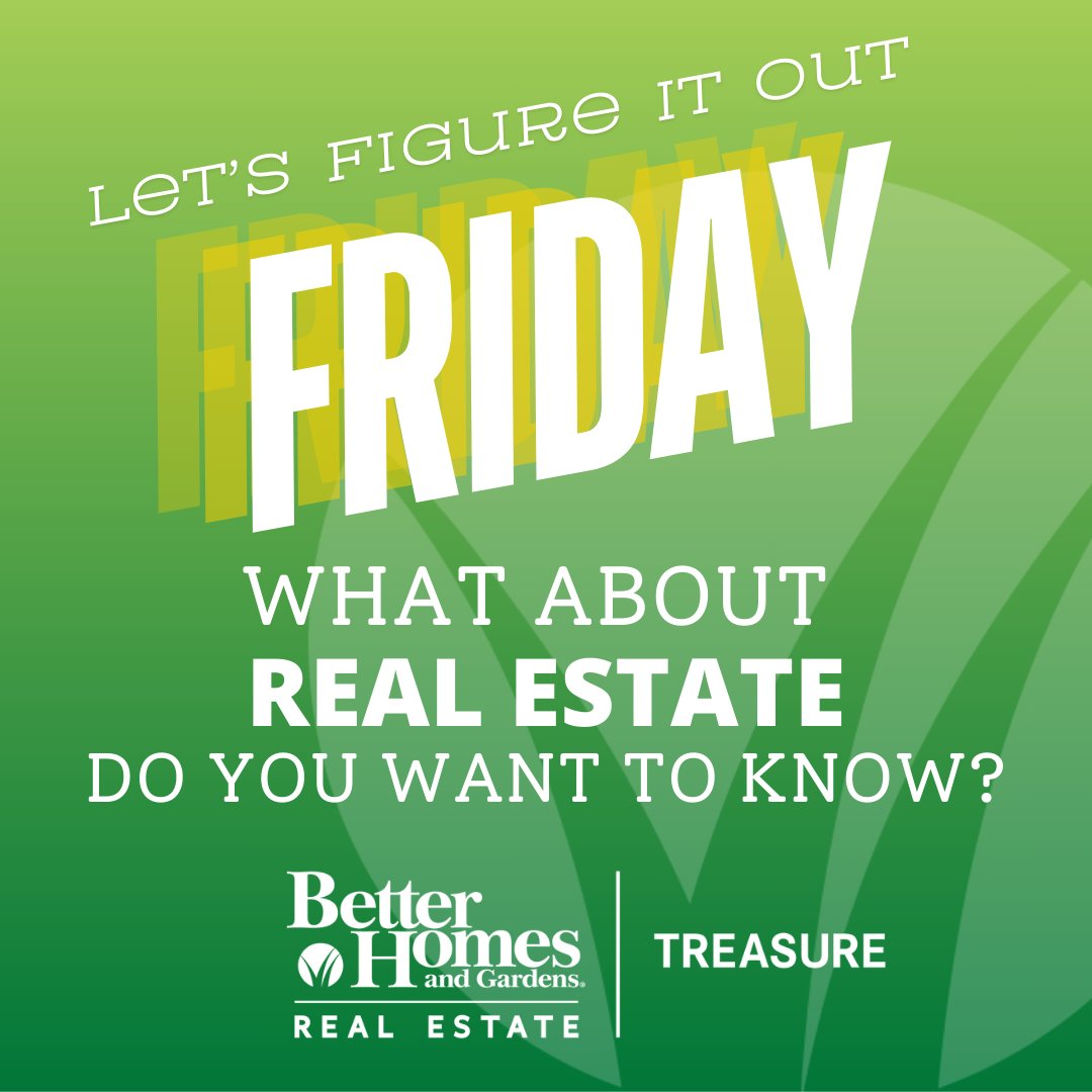 TreasureSales's tweet image. What&apos;s been on your mind? What&apos;s concerning you?
What are your thoughts on the market? Ask us!
As your #TrustedLocalExperts, we&apos;re dedicated to getting you educated!