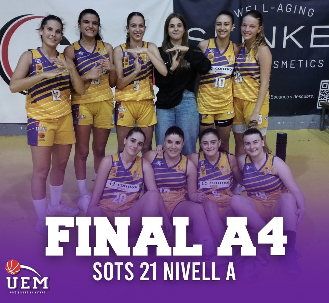 🟡 LES 9️⃣ 𝗙𝟰 D’AQUEST CAP DE SETMANA! 👀 Les Sots21 també s’han guanyat ser a la Final A4! ✅🏆 Campiones invictes del seu grup, aquest cap de setmana jugarem per ser Campiones de Barcelona! ☝🏻 En joc ser a la F4 del Campionat de Catalunya! 🏀 Demà a les 16.30h ens toca