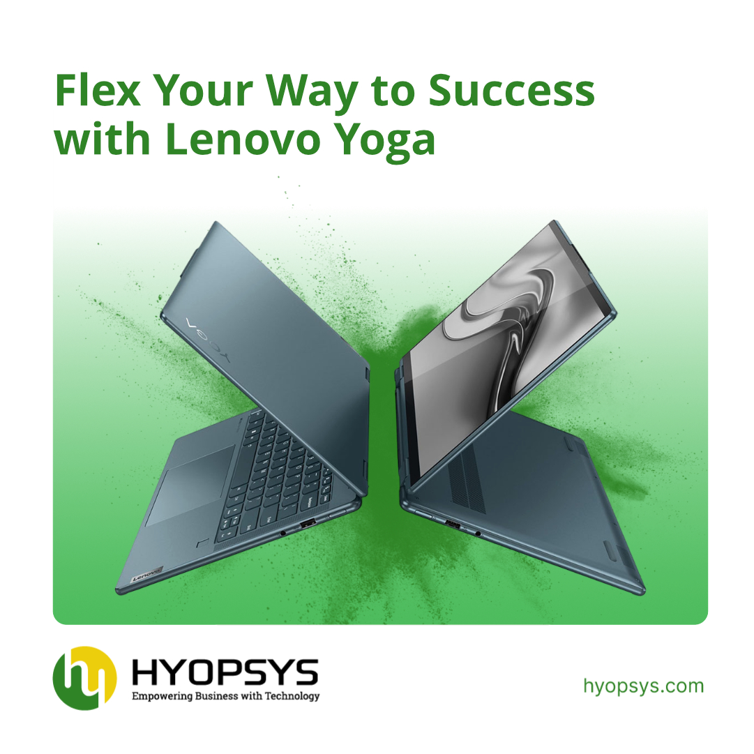 hyopsys's tweet image. Go longer with the Lenovo Yoga’s impressive battery life, offering up to 15 hours on a single charge. Ideal for day-long conferences or creative marathons—available at Hyopsys. Stay productive without pausing to plug in!

#LenovoYoga #FlexibleComputing #Hyopsys