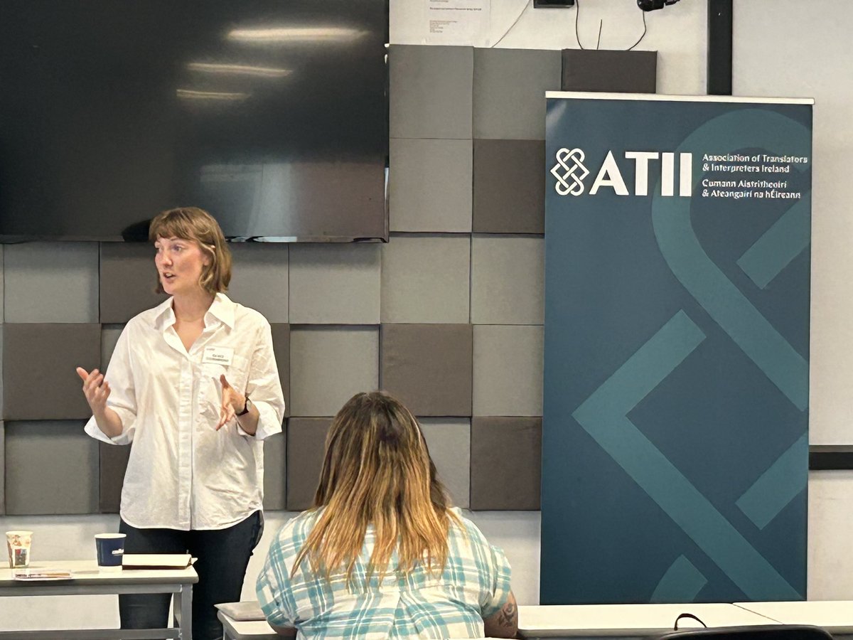 Alice Chambers (@aflchambers) on Twitter photo Great to be invited to speak at the <a href="/itia_ireland/">ATII (formerly ITIA)</a> conference today on ‘Language and the Law’ !
I discussed my investigation with <a href="/noteworthy_ie/">Noteworthy</a> into interpretation in the asylum application process that was published in Feb.
Read the series here: noteworthy.ie/lost-for-words… Great to be invited to speak at the <a href="/itia_ireland/">ATII (formerly ITIA)</a> conference today on ‘Language and the Law’ !
I discussed my investigation with <a href="/noteworthy_ie/">Noteworthy</a> into interpretation in the asylum application process that was published in Feb.
Read the series here: noteworthy.ie/lost-for-words…