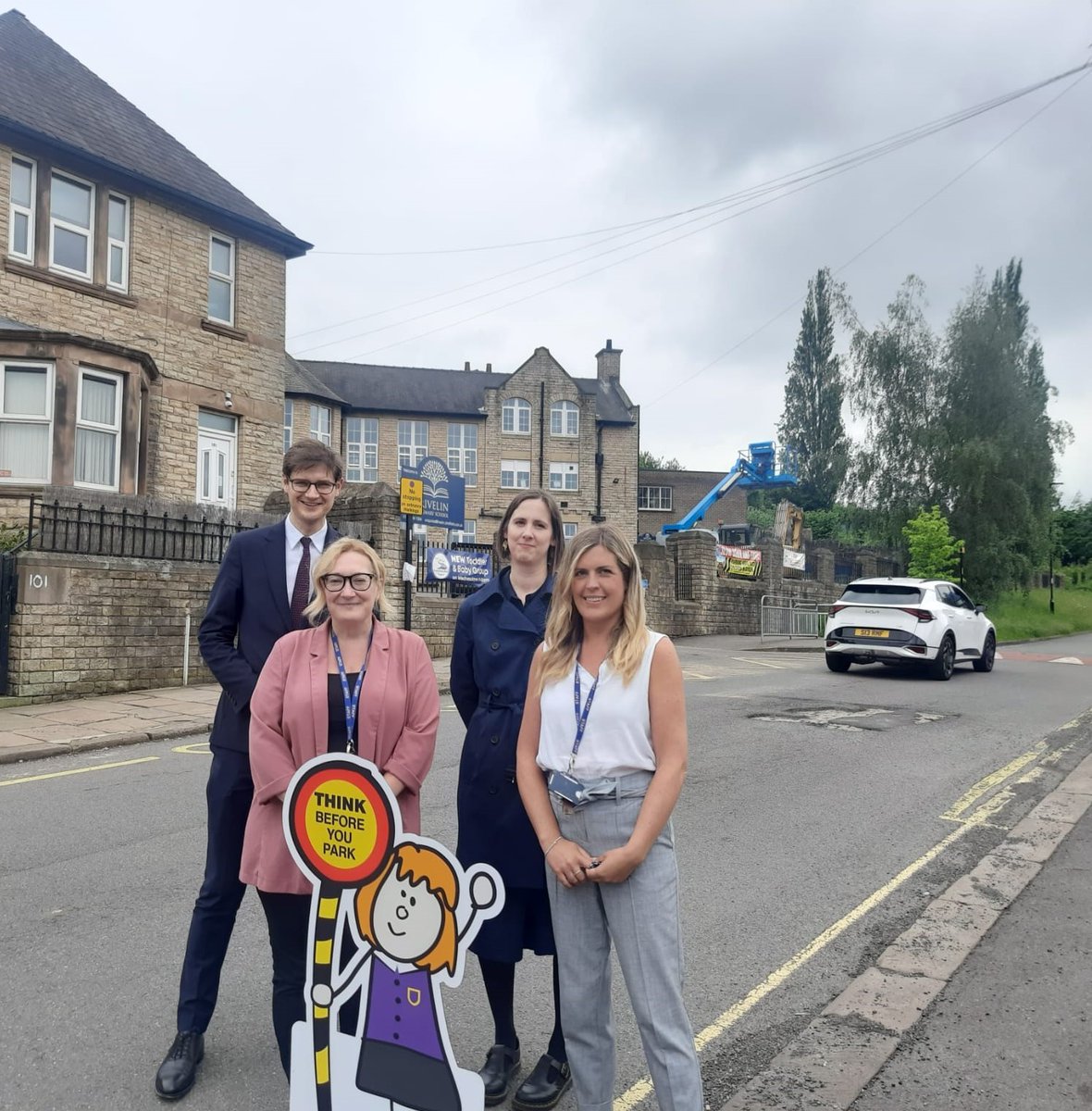 Exciting day at @Rivelin_Primary 🎉! Walkley ward Councillors delivered 'Think Before You Park' mannequins, funded through the council’s Pedestrian Enhancement Scheme to improve Road Safety. 🚸 A pleasure meeting the Headteacher & Business Manager! #RoadSafety #CommunityFirst