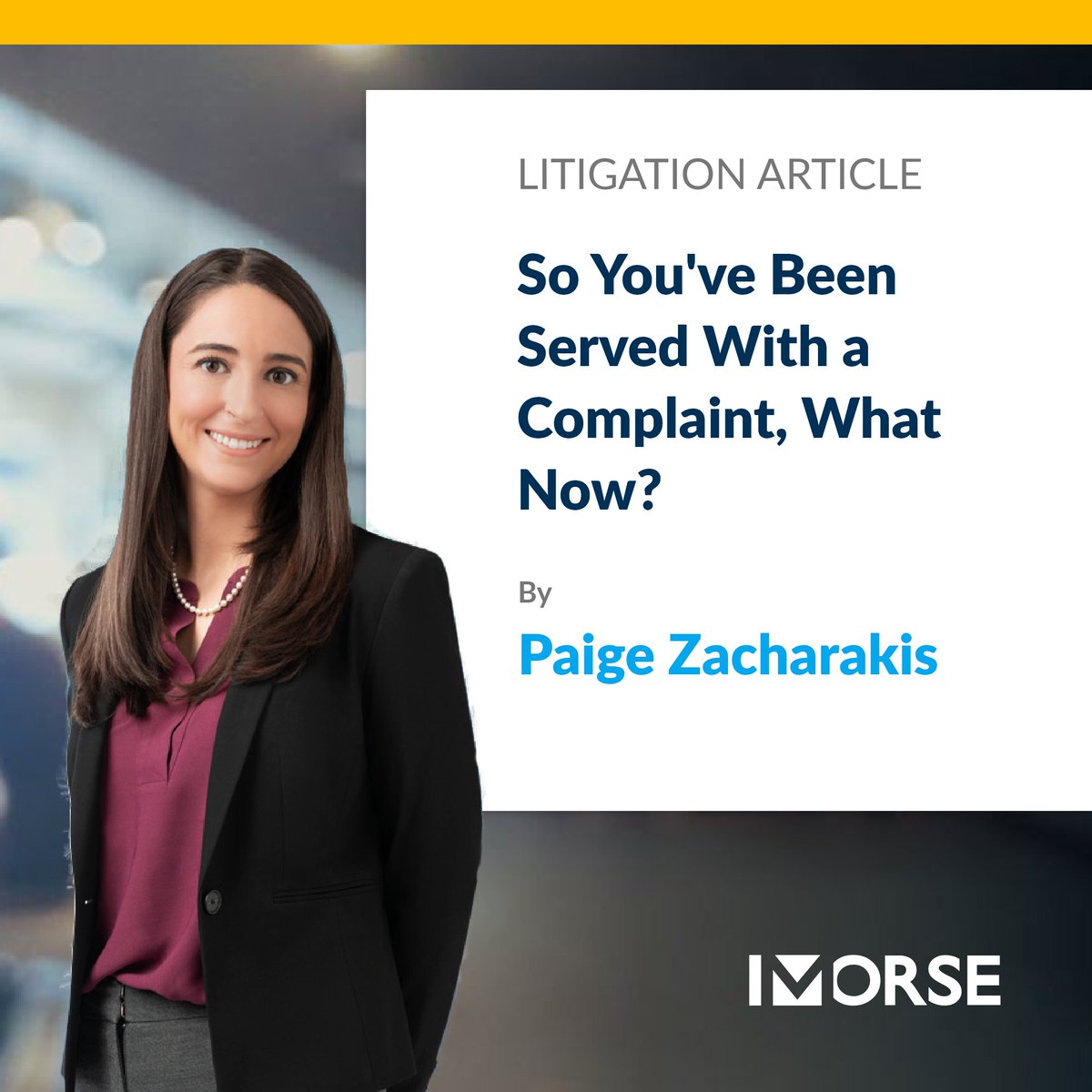 The last phrase anyone wants to hear is 'you've been served.'

Lawsuits can be scary but all you have to do is remember one thing: keep calm and call your attorney.

Read the full article below!
morse.law/news/top-13-ti…

#litigationlaw #lawsuits #complaints #callyourlawyer