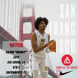 I am blessed and happy to announce I have received an offer from Academy of Arts University, I want to thank their coaches for a great meeting &amp; thank my friends, family and coaches for supporting me along this journey