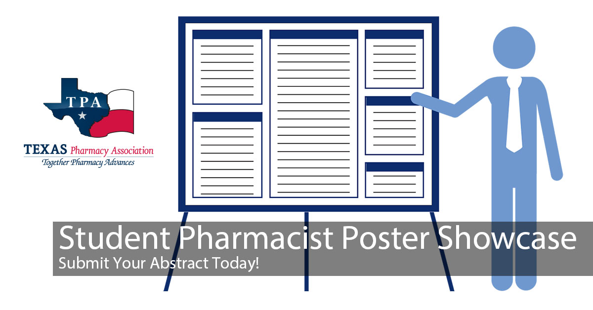 Don't Miss the Deadline! Abstracts are due JUNE 2 for TPA's Student Poster Showcase at the 2024 TPA Conference & Expo. TPA student #pharmacist members are invited to submit original or encore posters on any topic relevant to #pharmacy practice. texaspharmacy.org/posters