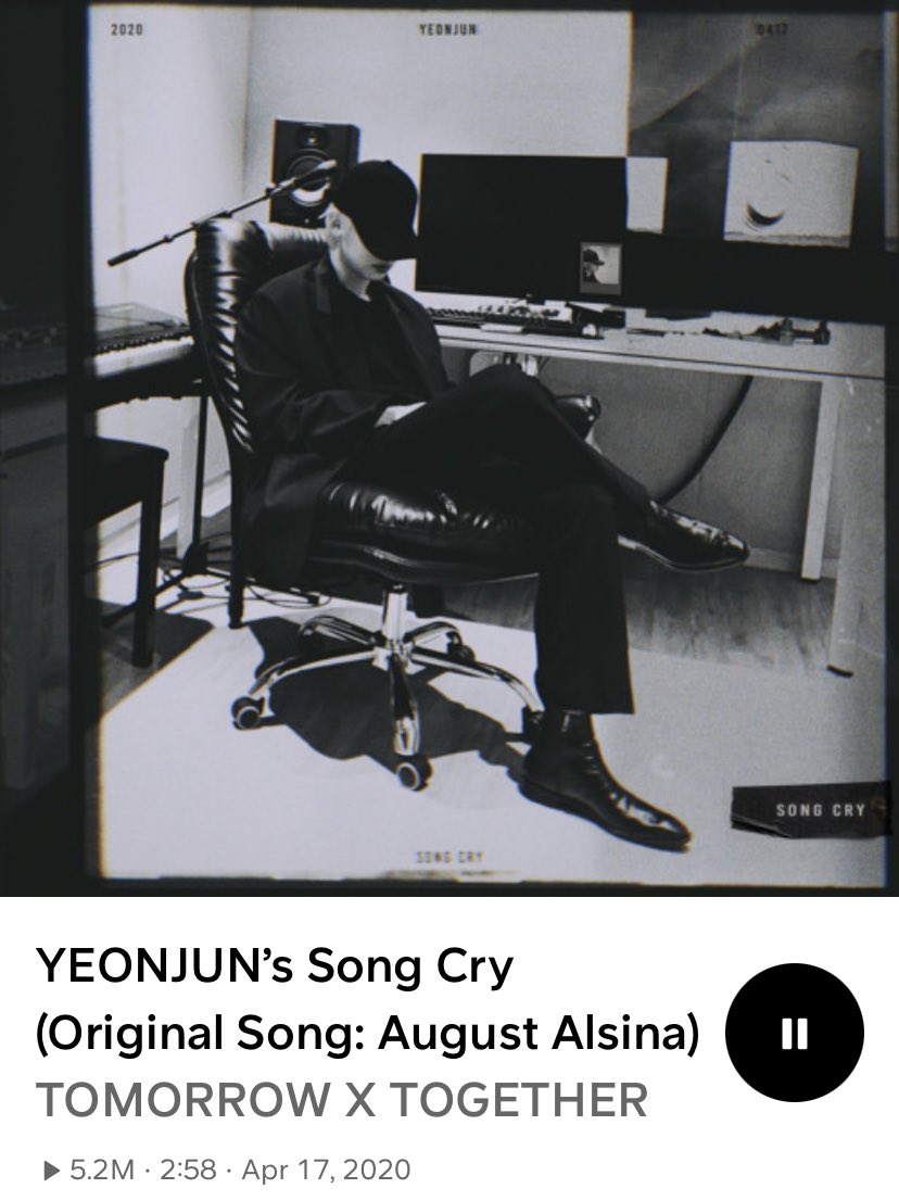 Been listening to this a lot bcuz I miss Yeonjun so much🥹 unfortunately BigHit did not upload this cover on y**tube.😞 Up to this day,this is my number 1 cover from yeonjun that I love. 
#YEONJUN #songcry