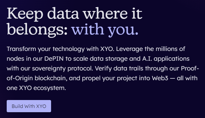 OfficialXYO's tweet photo. A few small but necessary changes to https://t.co/h5xkpinSTu! We're working on more information about how XYO's six-year-strong #DePIN works. Stay tuned! #XYO #OG #2018 https://t.co/xBSJPFb7vk