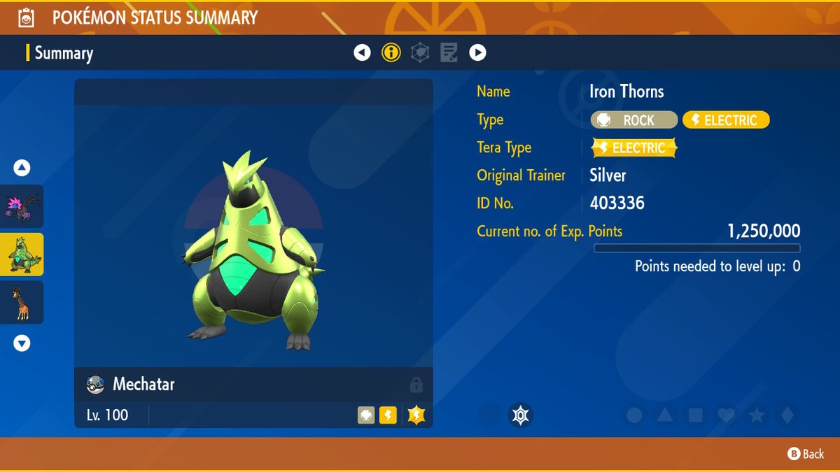 Pokedigijedi's tweet image. #teraraid #teraraidevent #ironthorns #paradoxtyranitar a shame about mechatar being on the small side but oh well i had fun last night #PokemonScarletViolet #NintendoSwitch