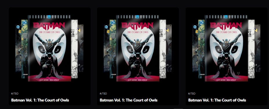 Minted 3 Court of Owls comics to see which editions I get from this limited crafting event! @CandyDigital