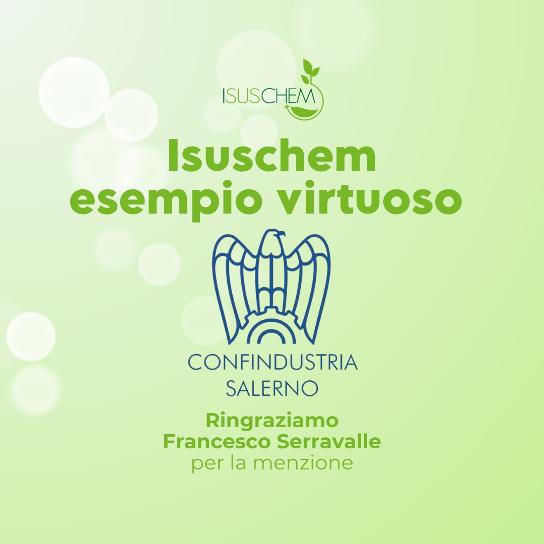 IsuschemS's tweet photo. Una menzione da ricordare. Francesco Serravalle (@fra_sail)  Imprenditore, ci ha menzionato come esempio virtuoso al Confindustria Salerno (@ConfindustriaSa), durante l’incontro “Sistemi territoriali e mercati globali”.
Siamo felici di ricoprire il ruolo di Researchpreneurs! https://t.co/hNV6M25bw9