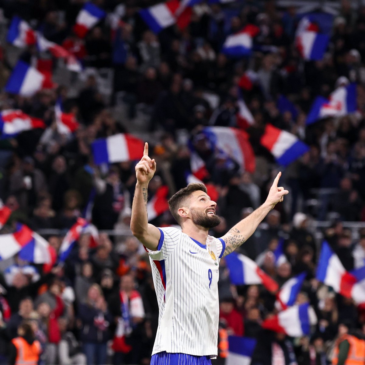 France men’s all-time top scorer (57), Olivier Giroud, announced his retirement from international football after the Euros 🇫🇷