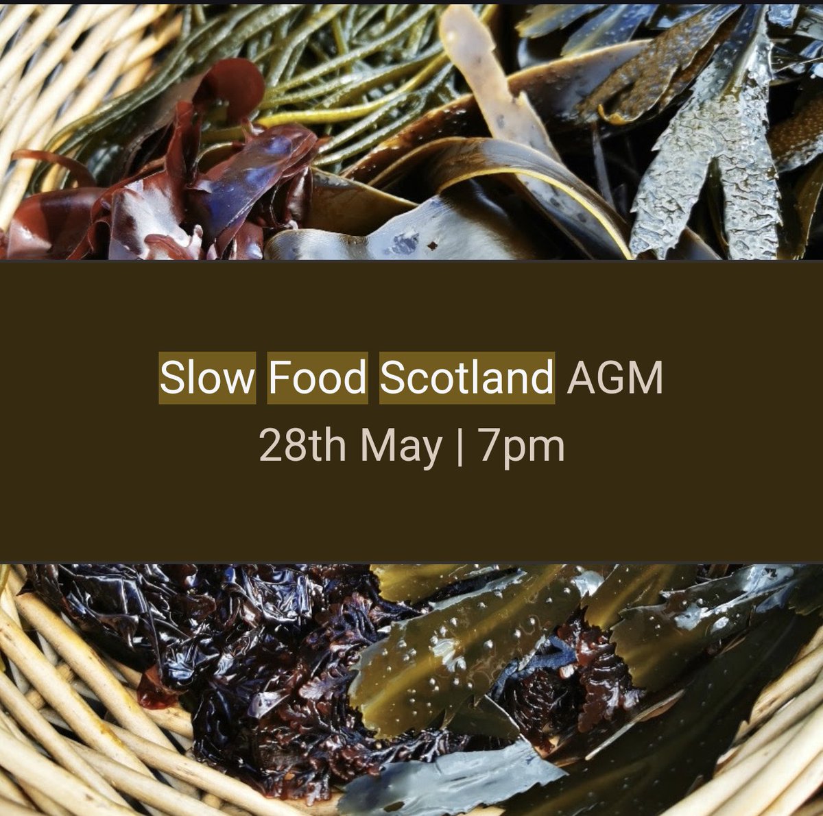 The Annual General Meeting of <a href="/slowfoodscot/">Slow Food Scotland</a> 2024 will take place on Tuesday the 28th of May at 7pm online. All members are warmly invited to attend and details have been issued by email. The formal business will begin at 7.30pm. See you there! #SlowFood #GoodCleanFair