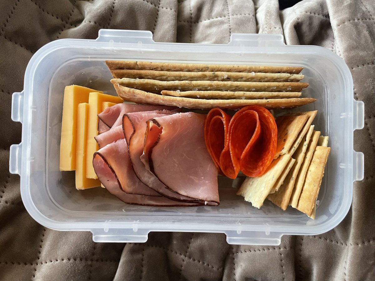 love is having a husband who preps adult lunchables for his ADHD wife, who often decides to just not eat when making lunch feels too overwhelming 🥲