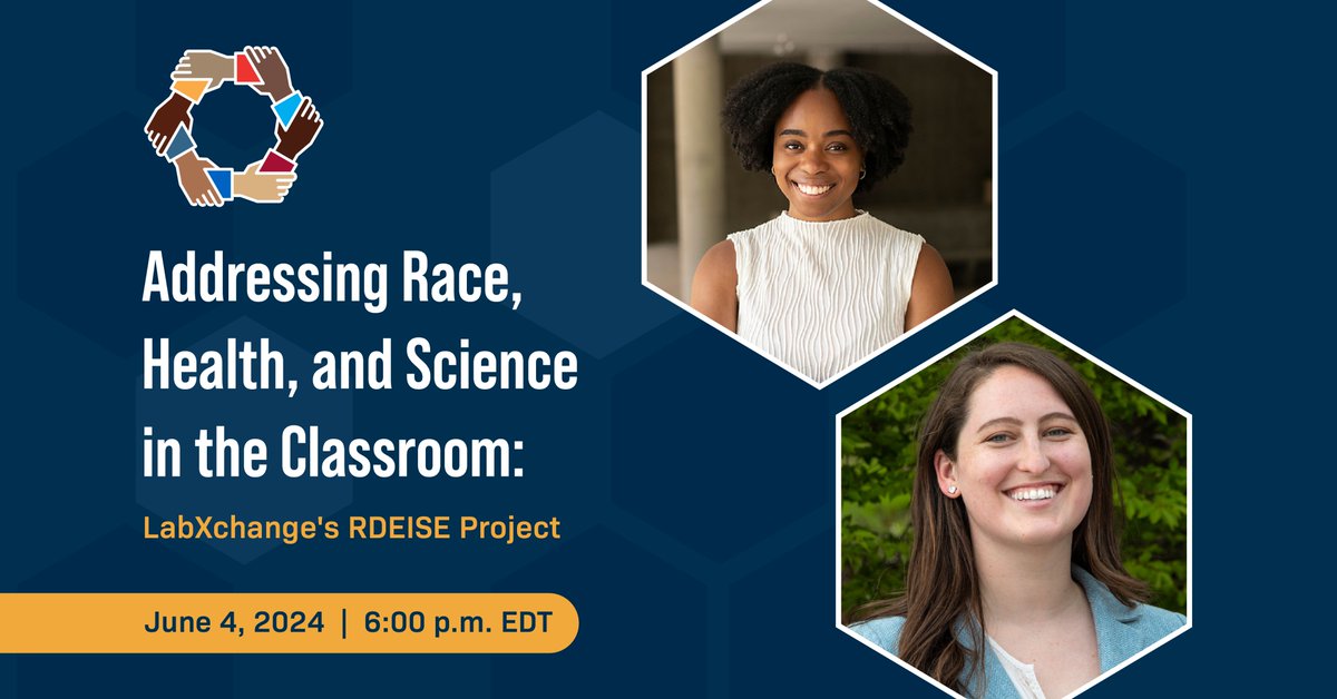 Join us on June 4th for a new webinar series featuring our Racial #Diversity, #Equity, and #Inclusion in #ScienceEducation project and guest speaker @udodiriokwandu! Visit our Events page to register: about.labxchange.org/events