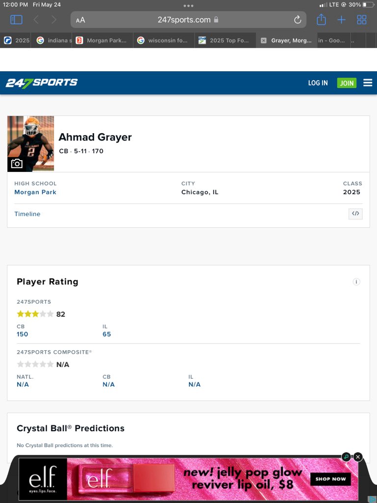 I’m blessed to be named as a 3⭐️ on <a href="/247Sports/">247Sports</a> <a href="/AllenTrieu/">Allen Trieu</a> <a href="/Chris_CJ_6/">C.J.</a> <a href="/CoachDebo_/">Coach Debo</a>