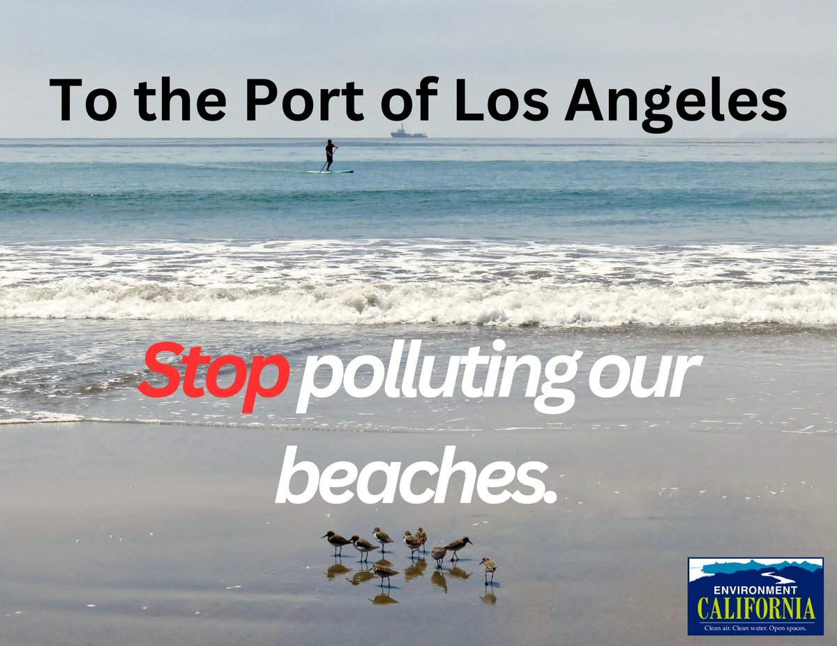 EnvCalifornia's tweet image. As we celebrate #LAFleetWeek2024 Call to action @PortofLA: Stop polluting California beaches #CleanWaterNow
environmentamerica.org/california/med…