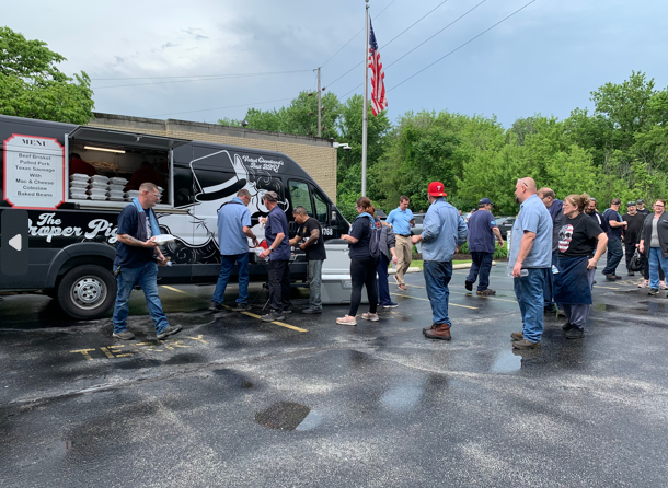 ForgingRespect's tweet photo. This week, our team had a Memorial Day celebration with the amazing Proper Pig Smokehouse food truck and Wright branded hooded t-shirts. Wright is proud to manufacture tools that support our military forces. Here's to a safe and meaningful Memorial Day weekend.

#wrighttool https://t.co/zEKhm3i2vh