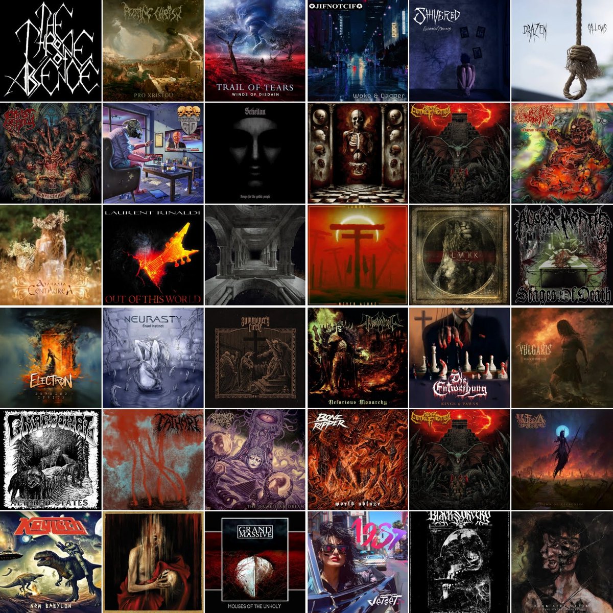 throneofabsence's tweet photo. Out now #DIEENTWEIHUNG #BONERIPPER #MORALPUTREFACTION #VALFREYA #AMERICANJETSET #BLACKSORCERY #DARKAFFLICTION #NEURASTY #ROTTINGCHRIST #GNARWHAL #CATHARI #KAYLETH #GRANDMASSIVE #JIFNOTCIF #CHRISTDENIED #VASTIGR #LAURENTRINALDI #ULVIK #DRAZEN #MORTALWOUND #SCHEITAN #TRAILOFTEARS https://t.co/2DCOPC409R