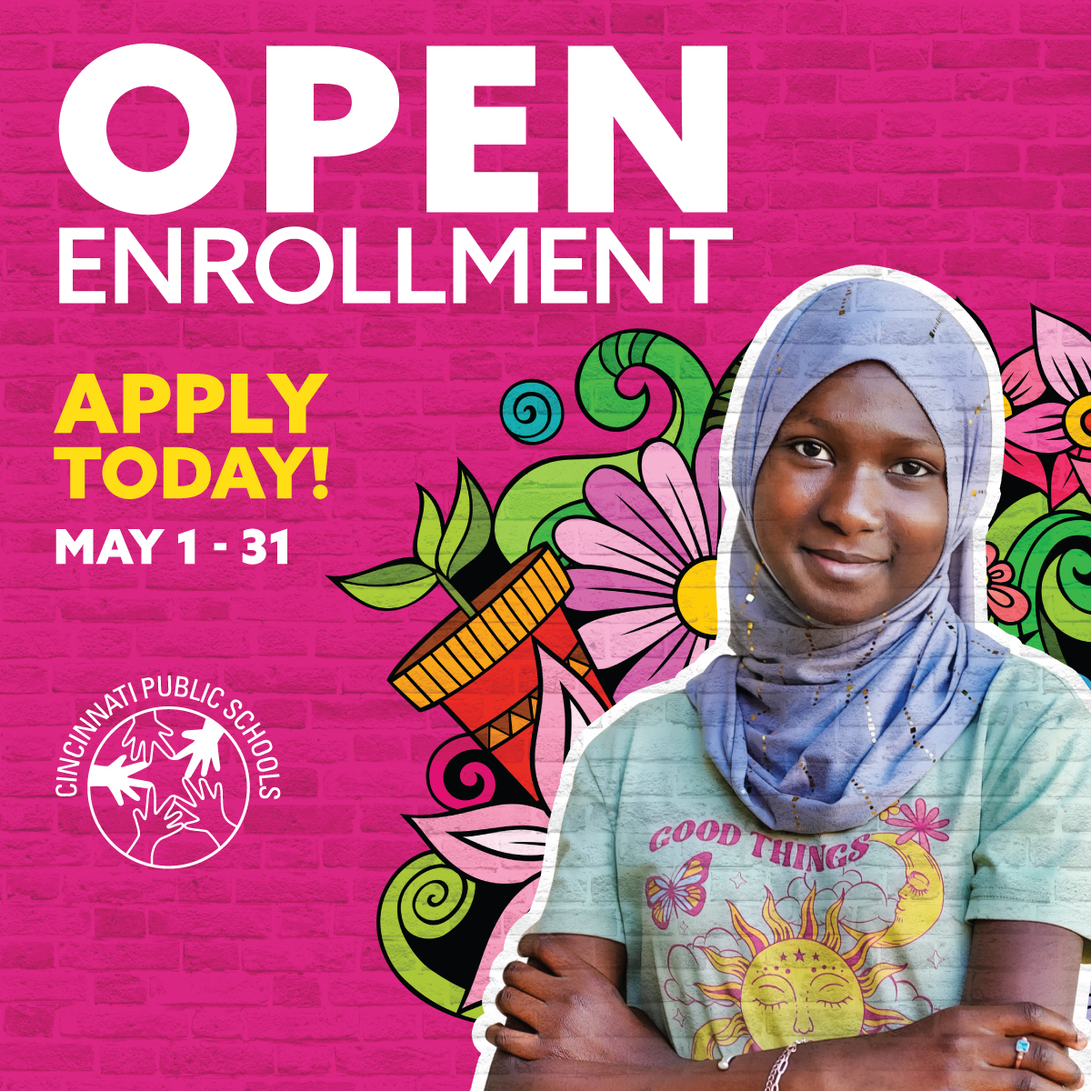 7 more days of CPS Out-of-District Open Enrollment! Students in preschool through 12th grade who live outside the boundaries of the Cincinnati Public School District may apply for admission to CPS schools through May 31! Learn more and apply at: brnw.ch/21wK7hU