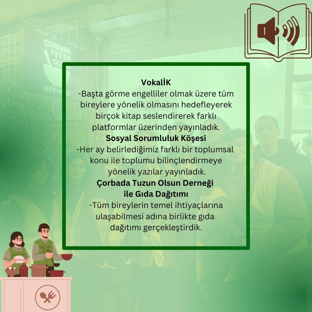 Yıldız İşletme Kulübü olarak her yıl; topluma, çevreye ve canlı hayatına katkı sağlamak amacıyla birçok proje gerçekleştiriyoruz!
📌 Sosyal sorumluluk köşemizde bu ay 24. Dönem Sosyal Sorumluluk Departmanı'nda neler yaptığımızı inceledik.
