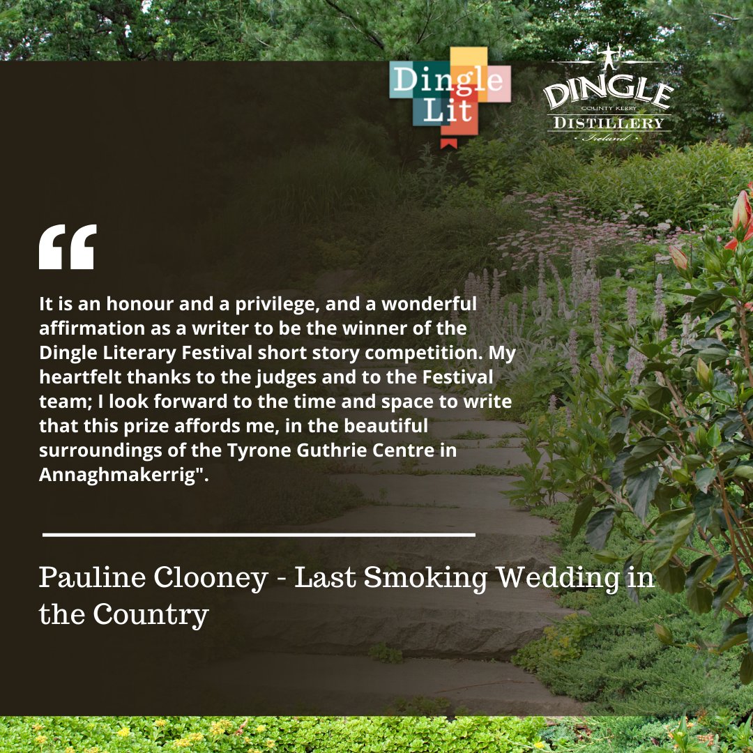 Last week we announced the winners of our Short Story Competition, in partnership with @DingleWhiskey. This week we want to share what they said when they found out the news! Comhghairdeas again to our worthy winners and runners-up! #DingleLit #ShortStoryComp #LiteraryFestival