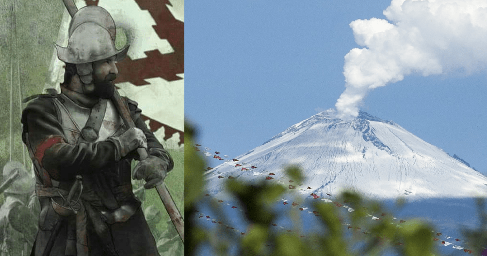 Dario_Madrid_F's tweet photo. ¿Saben ustedes q en tiempos de la conquista de México, tres españoles escalaron un volcán de 5.500 M. de altura, una vez en la cumbre uno de ellos bajó al cráter atado por los pies y extrajo azufre para poder fabricar pólvora? Atendía por el nombre de Francisco de Montaño (Sigue) https://t.co/UgQri7mM6U