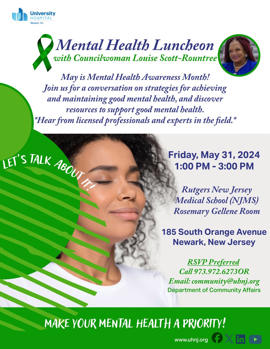Join us for a conversation on strategies for achieving and maintaining good mental health, and discover resources to support good mental health. Come out to hear from licensed professionals and experts in the field!