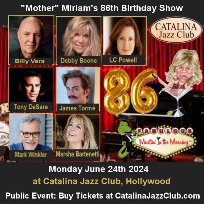 1 month till our big show at <a href="/CatJazzClub/">Catalina Jazz Club - Hollywood</a> in #Hollywood.
 An amazing line-up of artists: <a href="/billybeater/">Billy Vera</a> Debby Boone, <a href="/tonydesare/">Tony DeSare</a>, <a href="/jamestorme/">James Tormé</a> <a href="/MarshaBartenett/">MarshaBartenetti</a>, <a href="/markwinkler/">markwinkler</a> &amp; @MxLCPowell
Buy Tickets at MartiniintheMorning.com

#greatamericansongbook #jazz #livejazz #lajazz #bigband