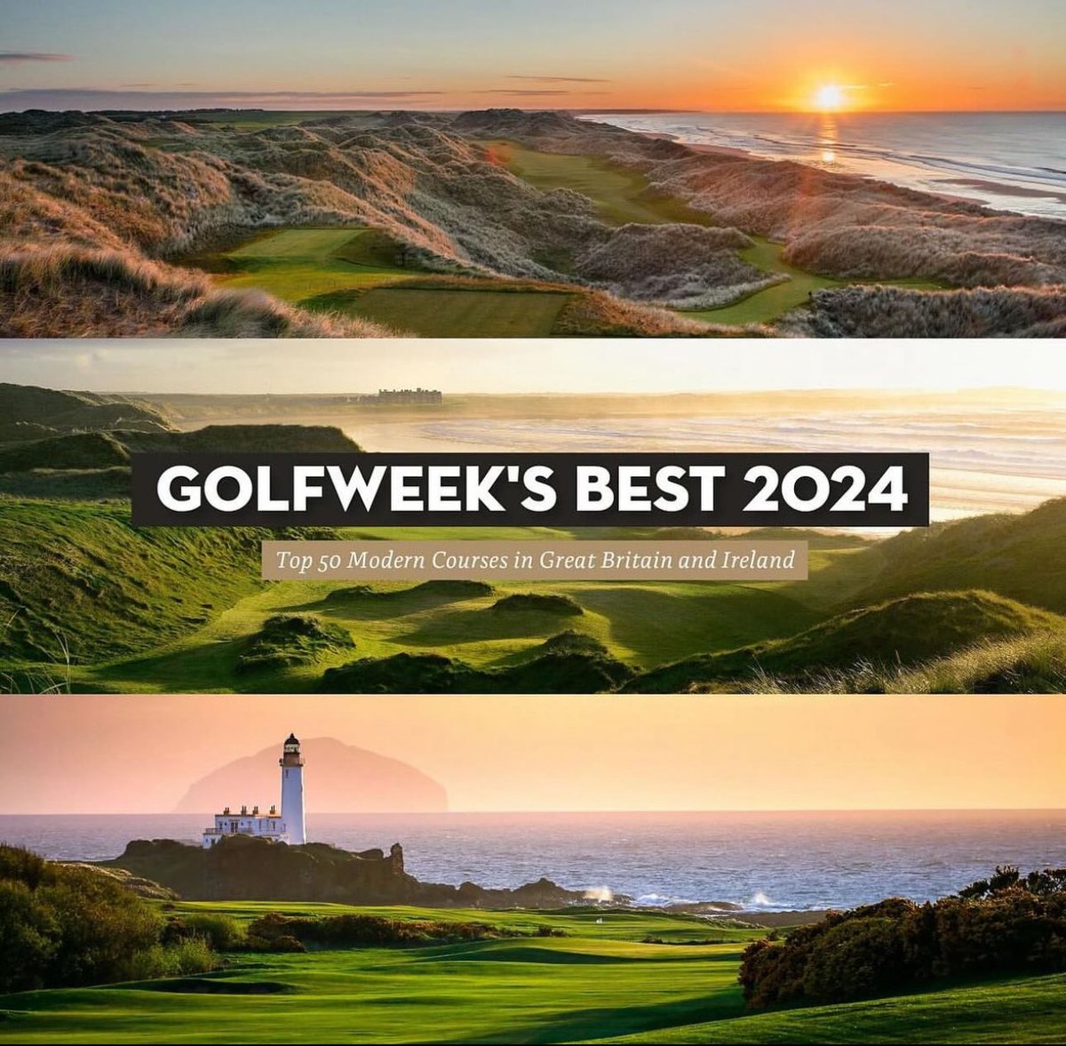 Trifecta!!!! Congratulations to our amazing teams at @trumpscotland, @trumpireland and @TrumpTurnberry for being ranked No. 2, No. 18 and No. 25 in Golfweek’s Best Courses in Great Britain and Ireland! #Golf #Scotland #Ireland #Golfweek