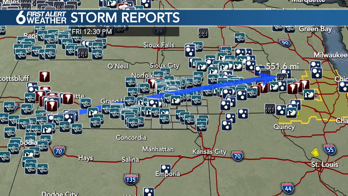 This morning's... event... shall we say has officially been classified as a derecho. That means the area of severe winds stretched over 240 miles from end to end, it doesn't speak to the strength of the storms. That said, we did have an 82mph wind gust in Papillion!