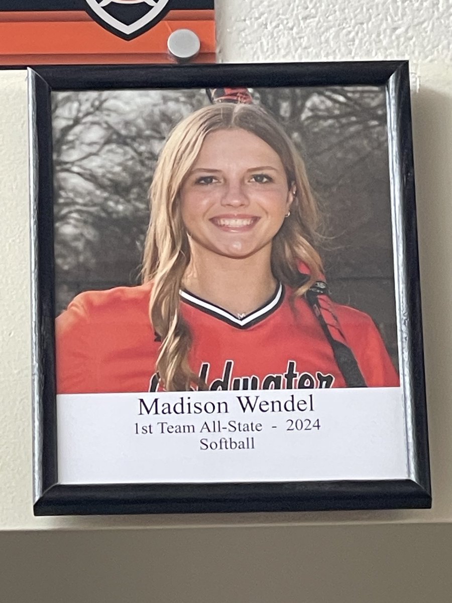 Congratulations Madison Wendel for earning another spot in the Coldwater Ring of Honor!