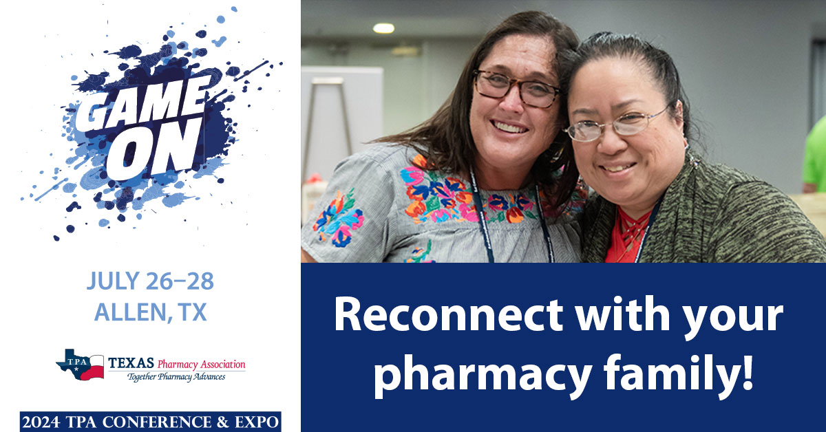 It's not just about networking. It's about 'finding your tribe'—those Texas #pharmacy professionals who understand you. Reconnect with old friends or make new ones as you meet face-to-face with your peers! Register now for the 2024 TPA Conference & Expo: texaspharmacy.org/conference