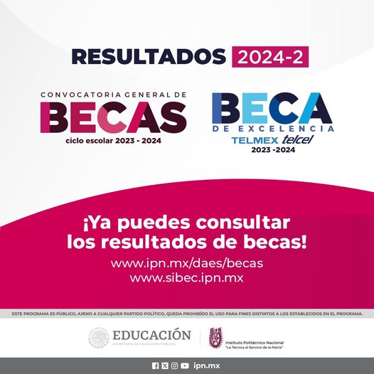 enba_ipn's tweet photo. 🔴 AVISO
#Atención becarios del periodo
escolar 2024/1. Consulta los resultados del proceso de validación 2024/2 aquí: https://t.co/PXXsH3IsAx
#Becas #IPN #enbaipn #enbaoficial https://t.co/Xzb2yBhq0R