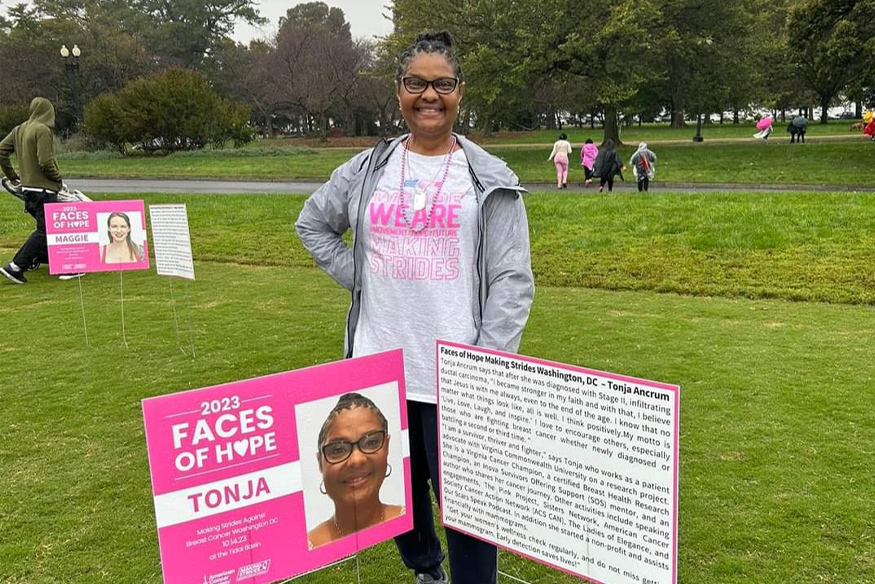 'We have a voice!' In observance of Cancer Research Month, Massey Cancer Champion Tonja Ancrum shares her thoughts on the importance of 'community-to-bench research'. Meet Tonja and learn about her contribution to #cancerresearch: bit.ly/3X1OSXo