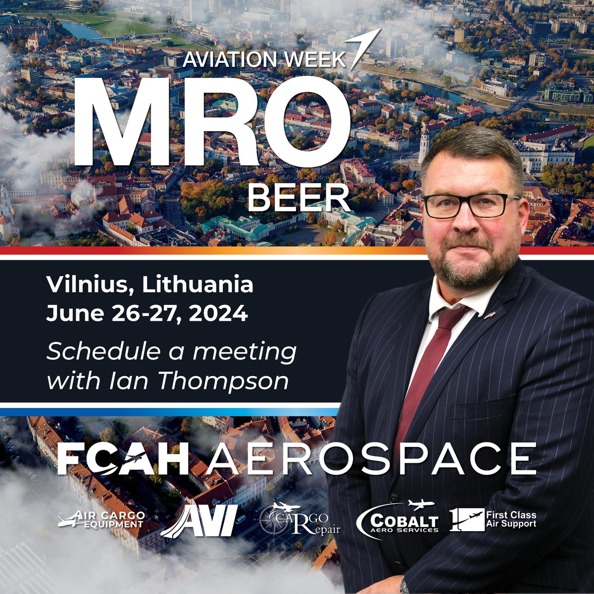 Learn more about #FCAHAerospace, and its family of brands, at #MROBEER. Ian Thompson, Director of Business Development, will be available to discuss how we can support your requirements. Schedule your meeting today! - hubs.ly/Q02yqGpW0